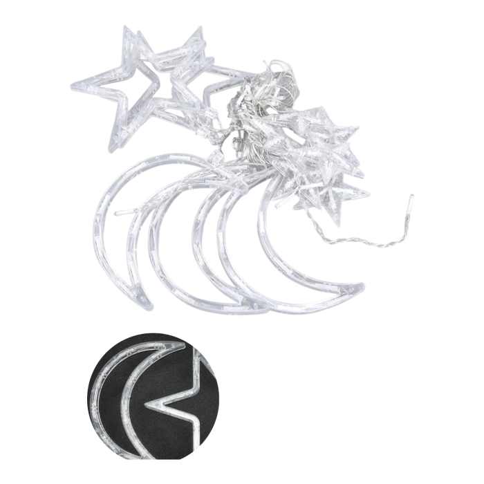 Dekoratif Büyük Ay Yıldız Ramazan Led Işık