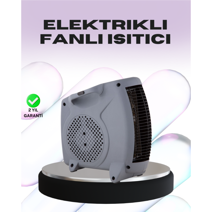 Taşınabilir Fanlı Isıtıcı Elektrikli Termik Korumalı Oda Isıtıcı