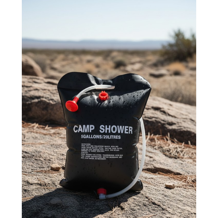 Taşınabilir Kamp Duşu Solar Isıtmalı 20 Litre Su Kapasiteli Hijyen Çözümü