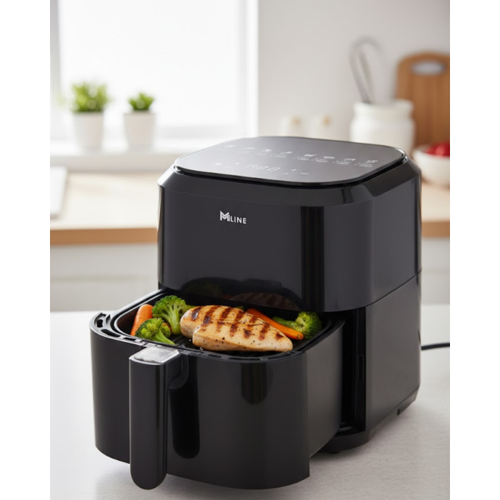 Dokunmatik Kontrollü 4L Yağsız Sıcak Hava Fritözü 1360W