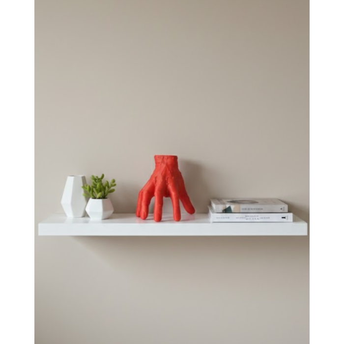 3D Kırmızı El Biblo 17x16 cm Sanatsal ve Dikkat Çekici Dekor