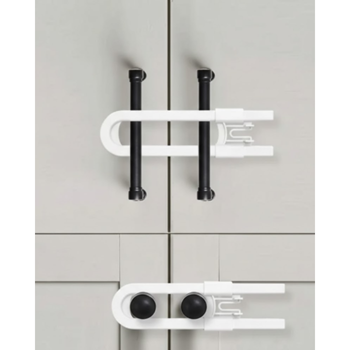 4 Adet Dolap ve Kapak Emniyet Kilidi Evde Güvenli Kullanım İçin