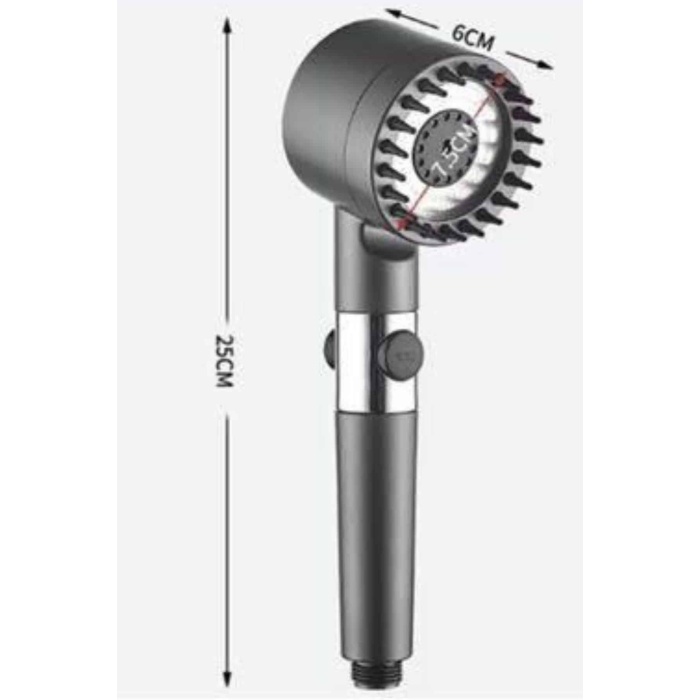 Yüksek Performanslı Masaj Etkili Su Tasarruflu Duş Başlığı Krom Kaplama Uzun Ömürlü