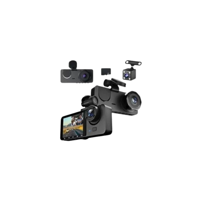 170° Geniş Açı Ön-Arka-İç Kamera Seti – Tam Kapsamlı Araç Güvenliği
