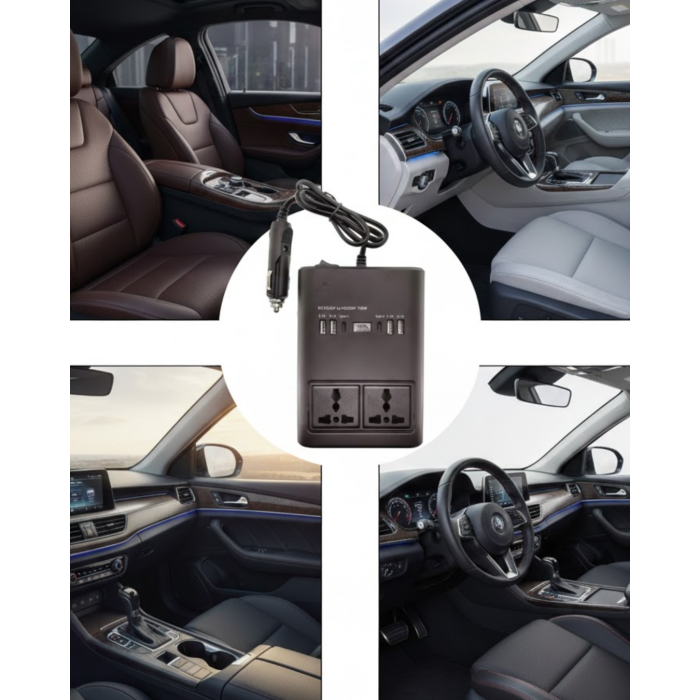 Araç Çakmak Girişli Güç İnvertörü 150W