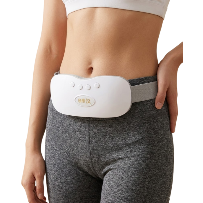 Kızılötesi Isıtmalı Titreşimli Kadın Bel ve Rahim Masaj Kemeri USB Şarjlı