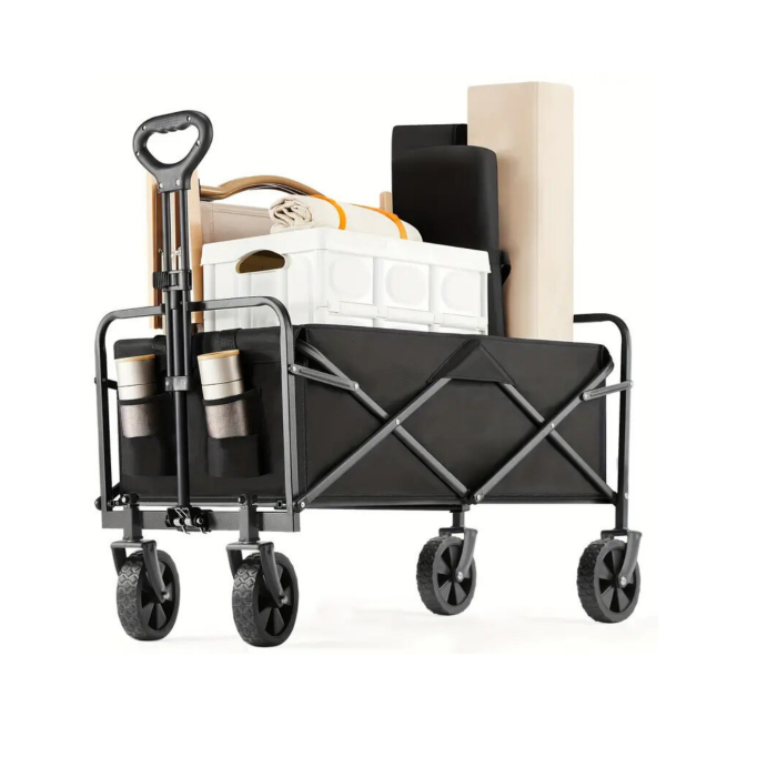 Büyük Kapasiteli Katlanır Kamp Arabası Taşınabilir Vagon