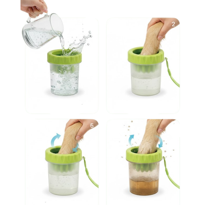 Köpek Pati Temizleyici Yıkama Kabı Halı ve Zemin Koruyucu