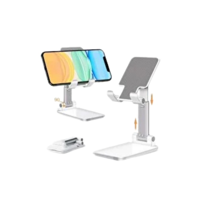 Minimal Tasarımlı Masaüstü Telefon Standı Beyaz