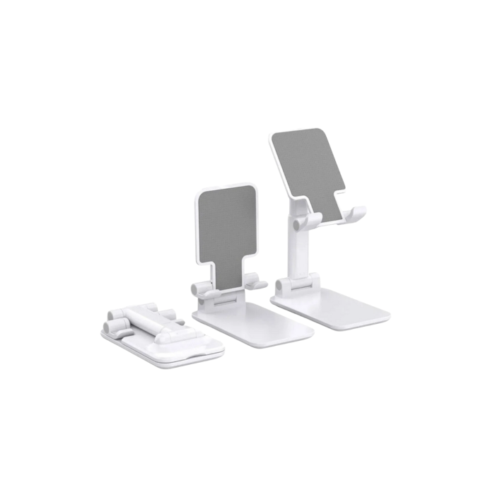 Minimal Tasarımlı Masaüstü Telefon Standı Beyaz