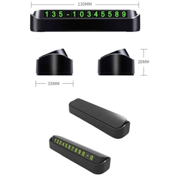 Tüm Araçlara Uyumlu Araç Içi Park Numaratör Oto Araç Numaratör