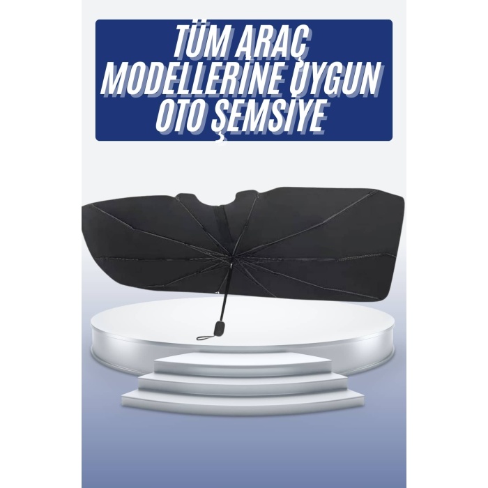 Oto Ön Cam Güneşliği Otomatik Katlanabilir Gölgelik Oto Cam Şemsiye