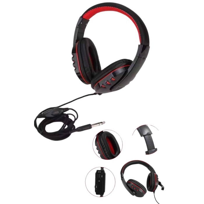 Mikrofonlu Gamer Kulaklık Oyuncu Kulaklığı Yüksek Ses Kaliteli Stereo Yumuşak Yastıklar