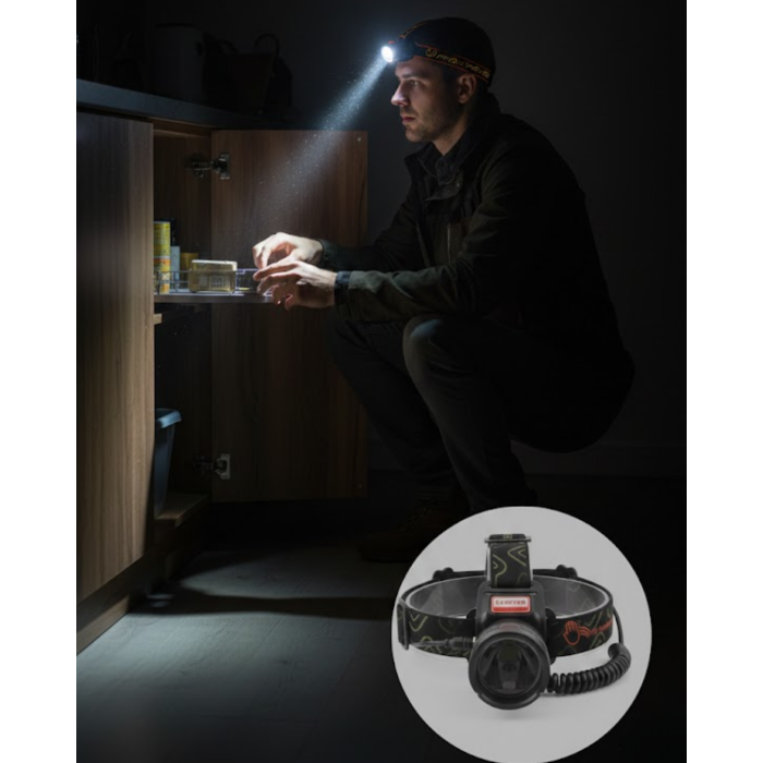 USB Type C Şarjlı Sensörlü Kafa Lambası Uzun Ömürlü Batarya