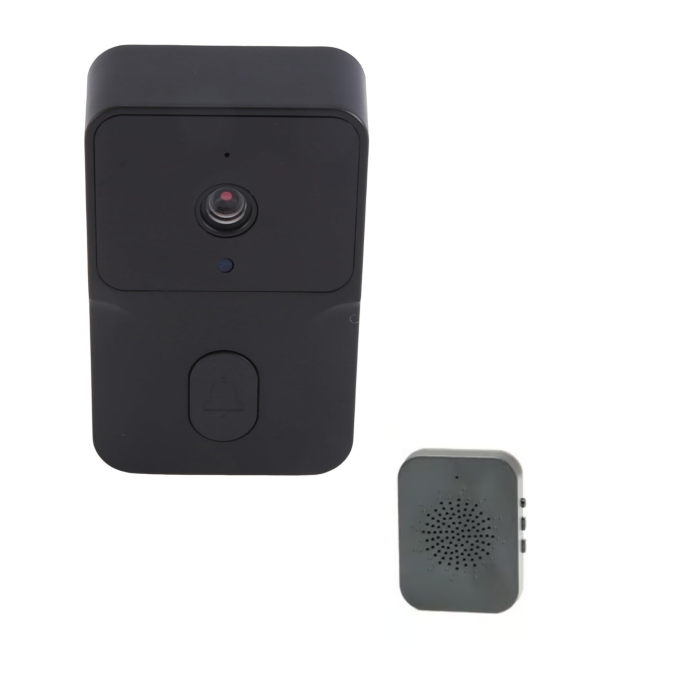 Kablosuz Video Kapı Zili Gece Görüşlü Gerçek Zamanlı Fotoğraf