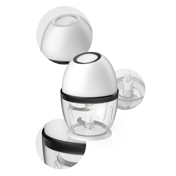 Şarjlı Mini Doğrayıcı 450 ML Kablosuz Sebze Doğrayıcı