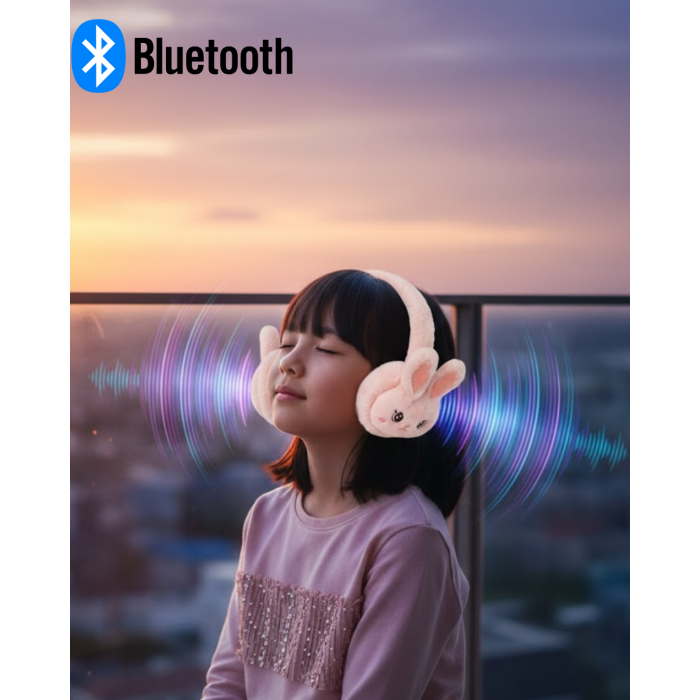 Tavşan Kulaklı Şarjlı Bluetooth Kulaklık Düşük Gecikmeli Kablosuz Ses