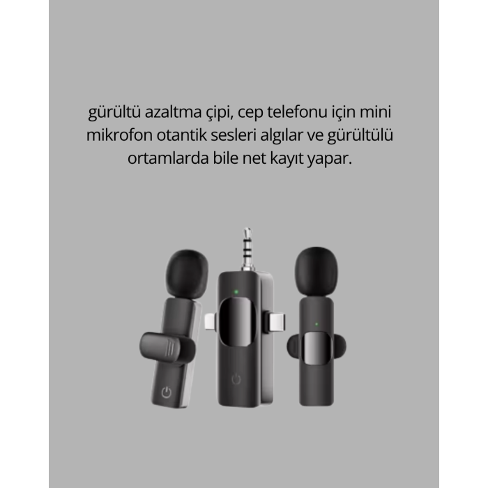 Tak ve Kullan Mikrofon - Gürültü Engelleyici