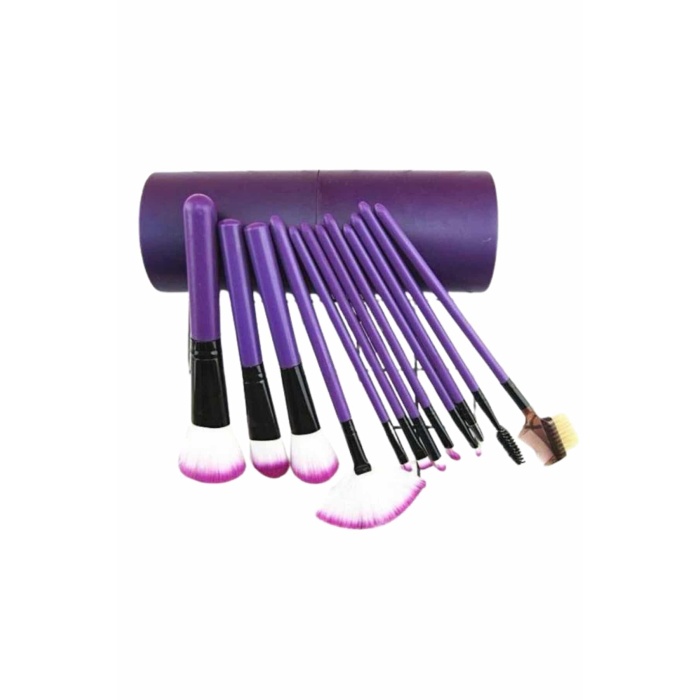 12 Parça Makyaj Fırçası Yumuşak Kıllı Profesyonel Fırça Seti Yüksek Kaliteli Pürüzsüz