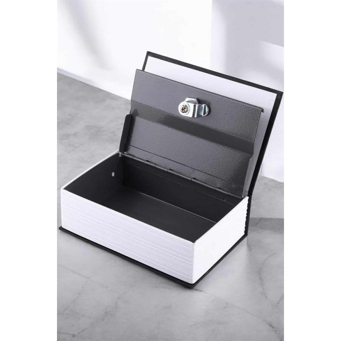 Büyük Boy Anahtarlı Kitap Görünümlü Gizli Kasa Çelik Kasa Altın Kasası