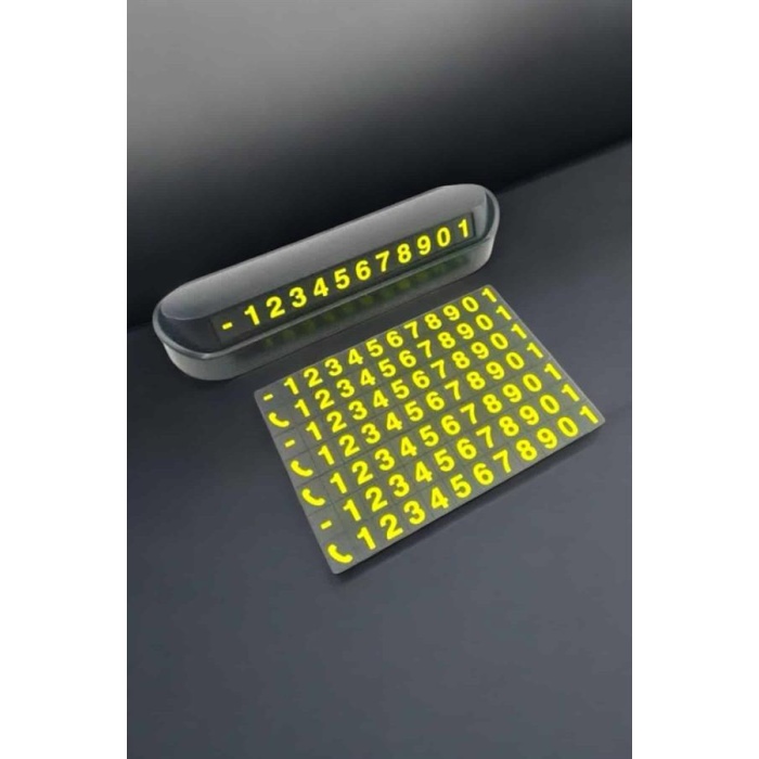 Numaralık Araç İçi Araba Araç Park Numaratör Telefon Numarası Yazma