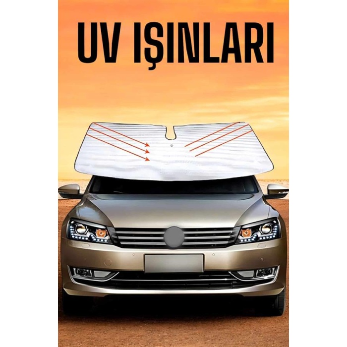 Oto Güneşlik Tüm Araç Tiplerine Uygun Isı Önleyici