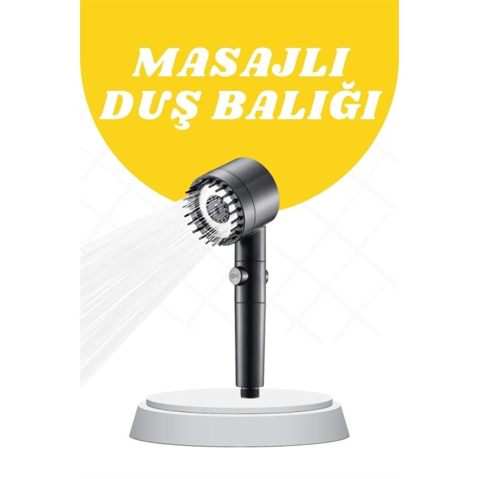 Yeni Nesil Masaj Etkili Duş Başlığı Su Basınçlı Tazyikli Özel