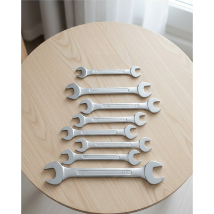 Açık Ağız Kombine Anahtar Seti 8 Ölçü Dayanıklı Yapı