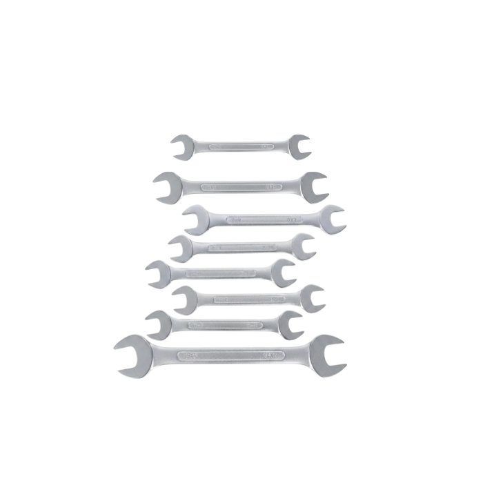 Farklı Ölçülerde Kombine Açık Ağız Anahtar Takımı