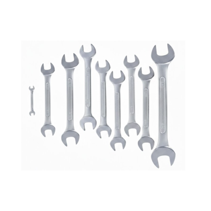 Farklı Ölçülerde Kombine Açık Ağız Anahtar Takımı
