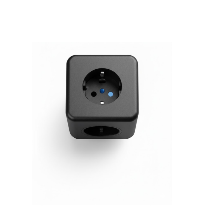 Elektronik Cihazlar İçin Akım Korumalı 3 Prizli USB’li Küp Priz