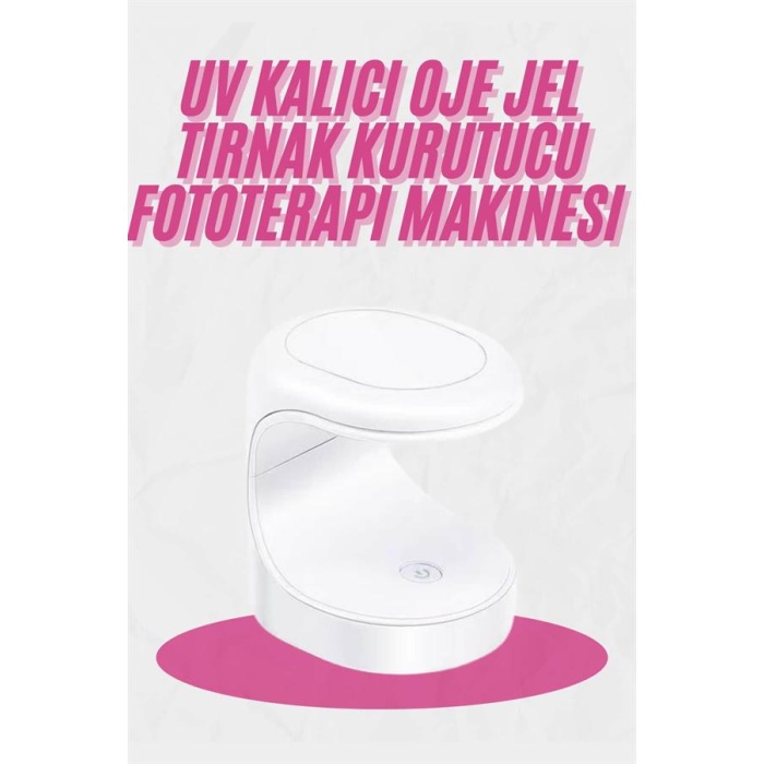 Kalıcı Oje Kurutucu Mini UV Işınlı Taşınabilir Hızlı ve Pratik Oje Kurutucu