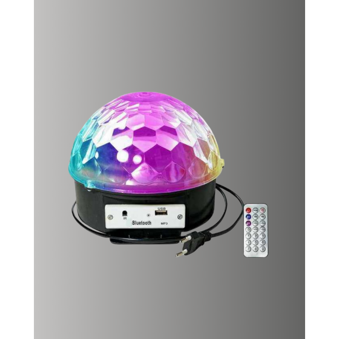 Uzaktan Kumandalı RGB LED Disko Topu Bluetooth Hoparlörlü