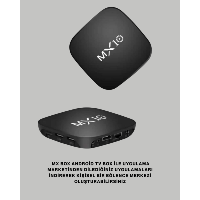 4K Medya Kutusu HDMI-USB Bağlantılı Android TV Çözümü