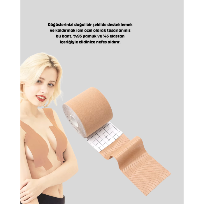 Görünmez Destekleyici Göğüs Bandı – Askısız ve Sırtı Açık Kıyafetler İçin