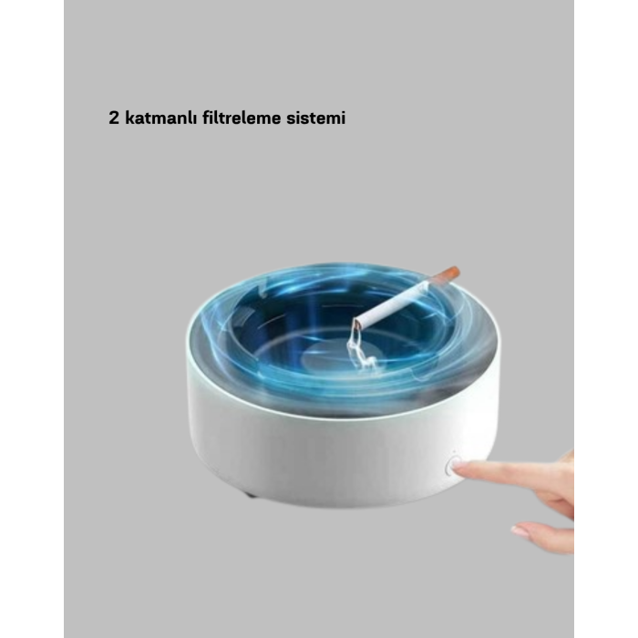 Küllük ve Hava Temizleyici 2’si 1 Arada – Sigara Kokusu Giderici, Araba ve Ofis İçin