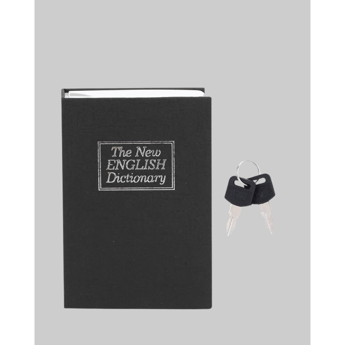 Gizli Kitap Kasa – Metal Gövdeli, Anahtarlı