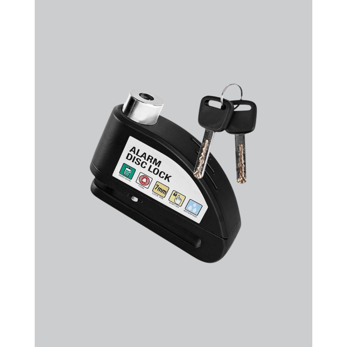 Anti Hırsızlık 110 dB Alarm Disk Fren Kilidi Suya Dayanıklı Çelik Güvenlik Kilidi
