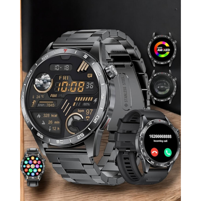 Akıllı Saat Arama Cevaplayan Titreşim Özelliğiyle Bildirim Görebilen