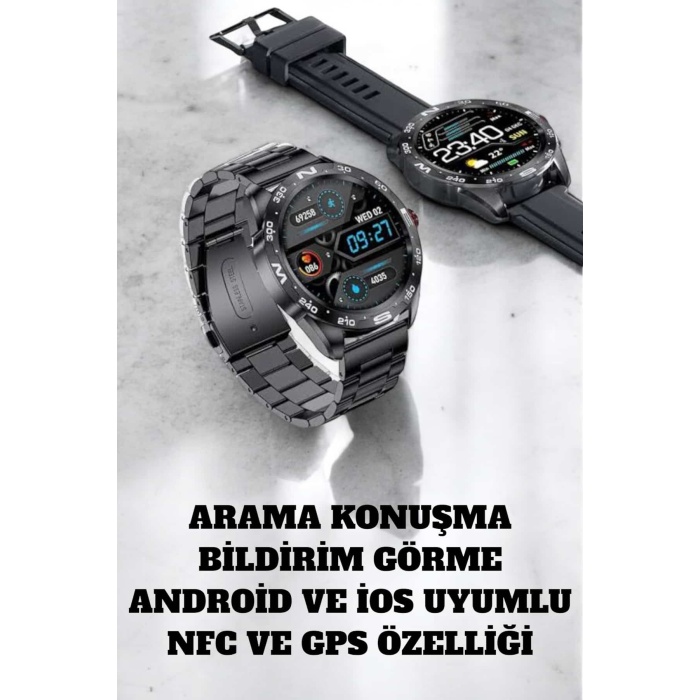 Akıllı Saat Arama Cevaplayan Titreşim Özelliğiyle Bildirim Görebilen