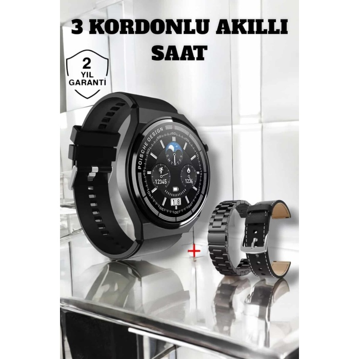 Akıllı Saat Uyku Ve Sağlık Takibi Bildirim Görme Arama Cevaplama