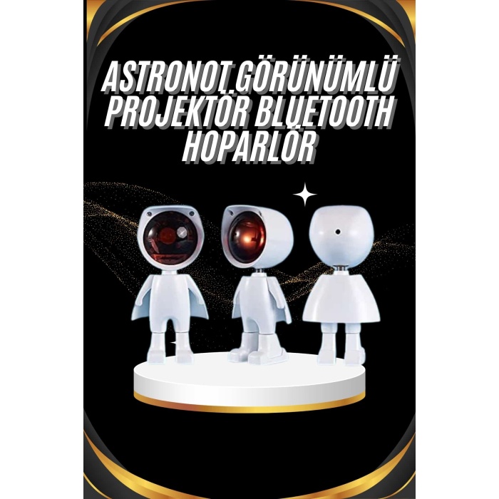 Gün Batımı Projektör Lamba Astronot Görünümlü Dekoratif Masa Lambası