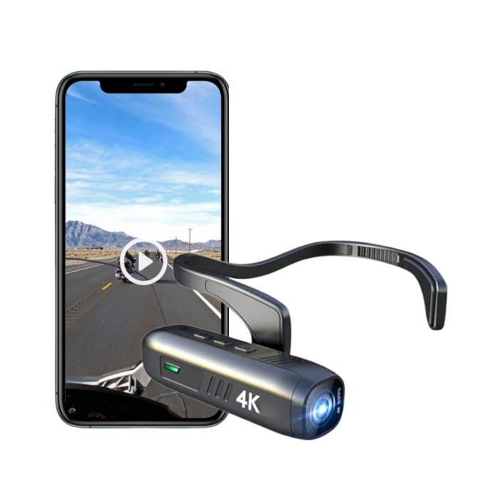 Mini Giyilebilir Vlog Kamera WiFi Uygulama Kontrol 4K Video Kayıt