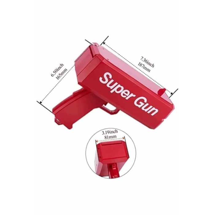 Para Dolar Atma Makinası Super Money Gun Para Saçma Fırlatma Tabancası