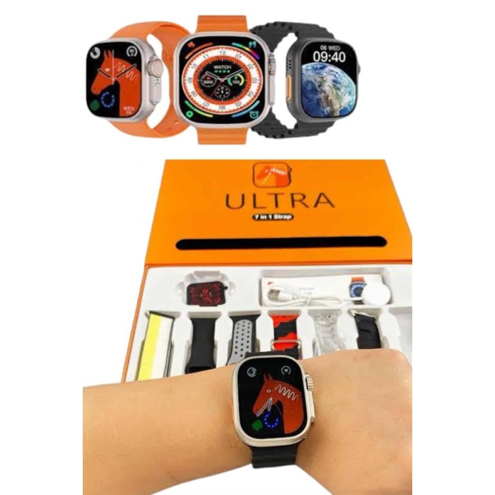 yeni nesil Unısex 7 Kordonlu Çok Fonksiyonlu Nabız Ölçer Uyku ve Sağlık Takibi