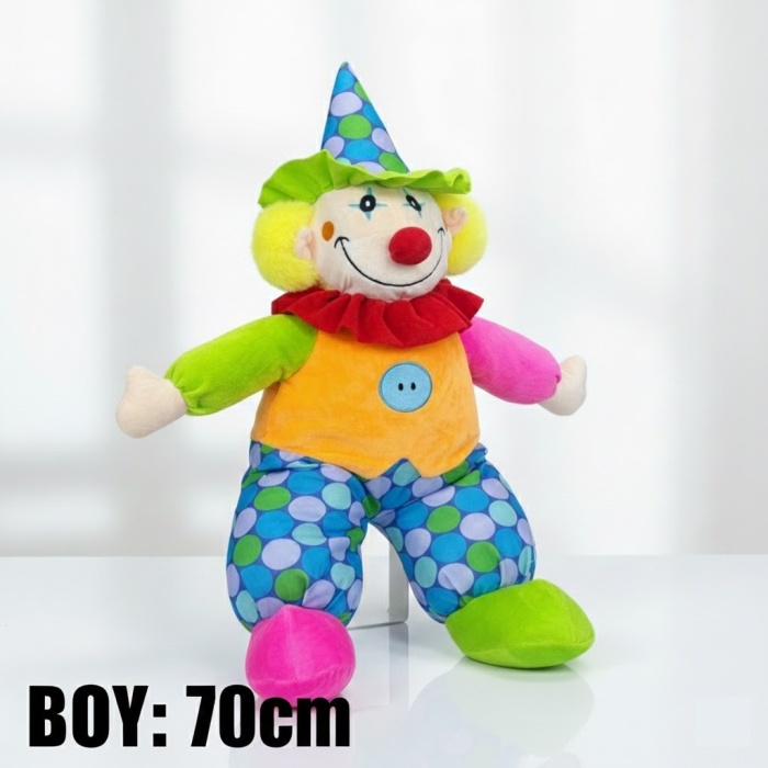 70 cm BÜYÜK BOY Palyaço Peluş Oyuncak Bebek
