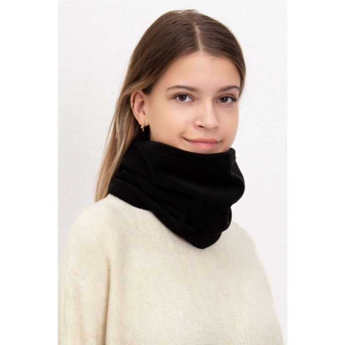 Polar Termal Kar Maskesi ve İpli Boyunluk Bere Siyah Set