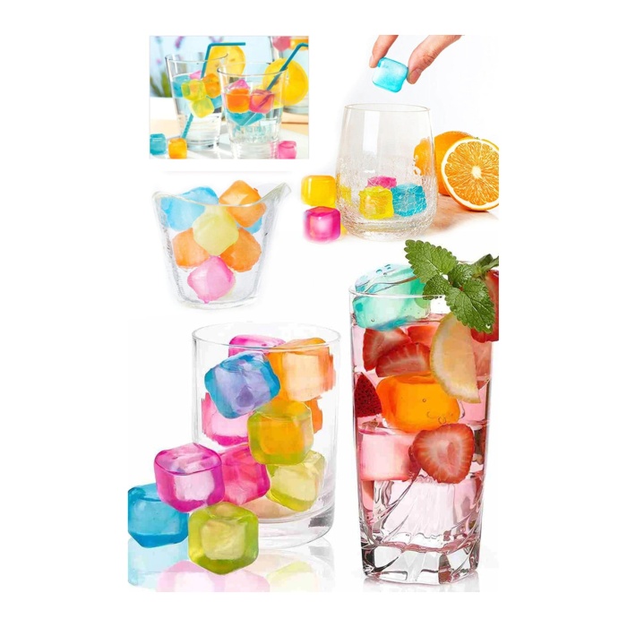Renkli Buz Küpleri, Tükenmez Serinletici Buz Küpleri 20 Adet