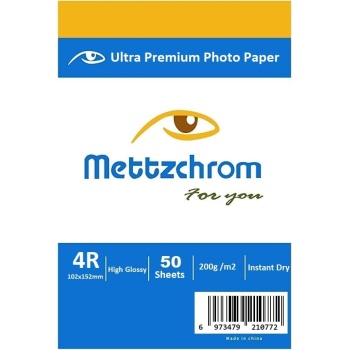 Fotoğraf Kağıdı Hp Epson Canon Uyumlu 50 Sayfa 10X15 Parlak Fotoğraf kağıdı