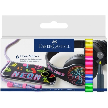 Neon Markör, 6lı Set